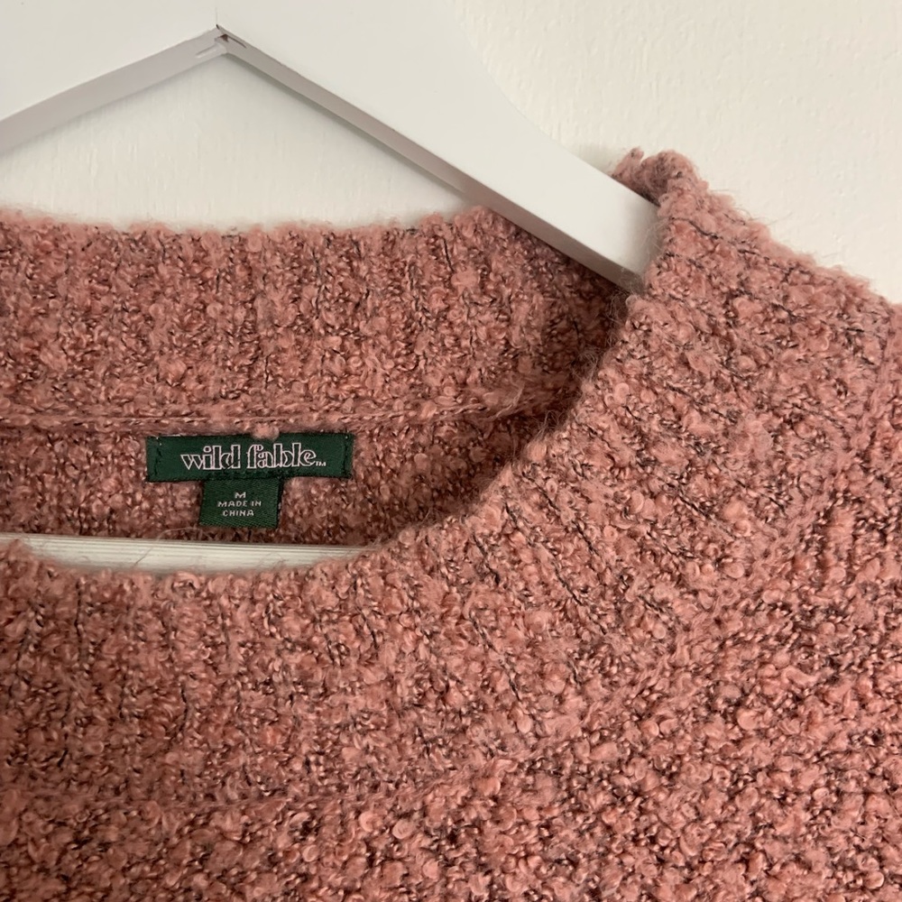 Wild fable soft cropped sweater